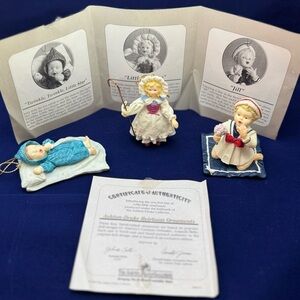 Ashton-Drake Heirloom Ornaments - Yolanda Bello Set of 3 (With COA)